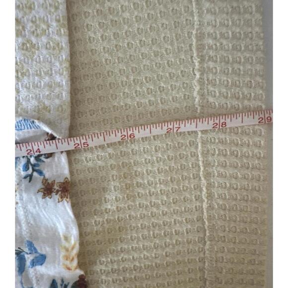 Catos Size M Waffle Knit Top Patchwork Floral and yellow Hi/Lo Cute Comfort NWOT - Picture 8 of 8